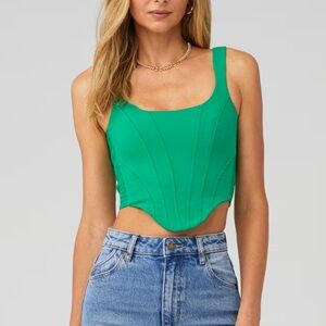 Amanda Uprichard Fisher Top Green